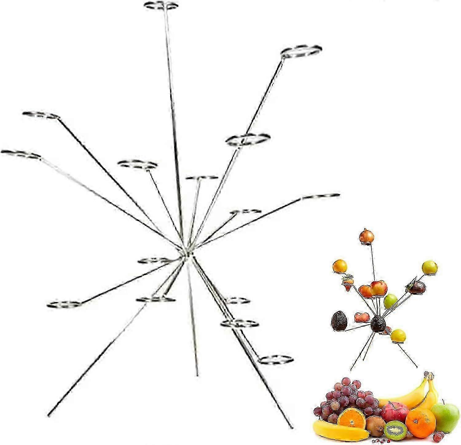 Exploding Fruit Bowl, Exploded Fruit Bowl, Fireworks On The Dinner Table, 360 Floating Style Display Fruits, Creative Home Decor Fruit Rack, Tiered Fr