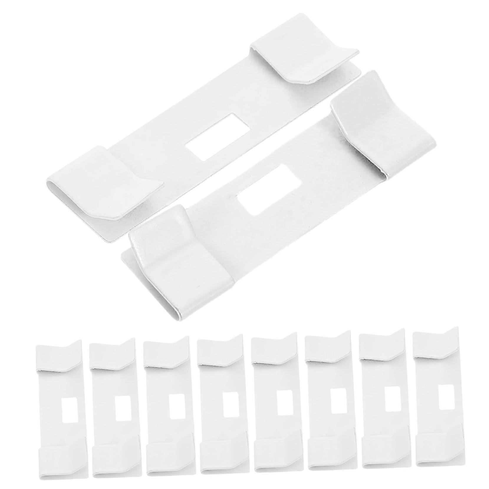 10 Pcs Vertical Blind Replacement Slats  Kit with Metal Clips for Easy Tool Fix