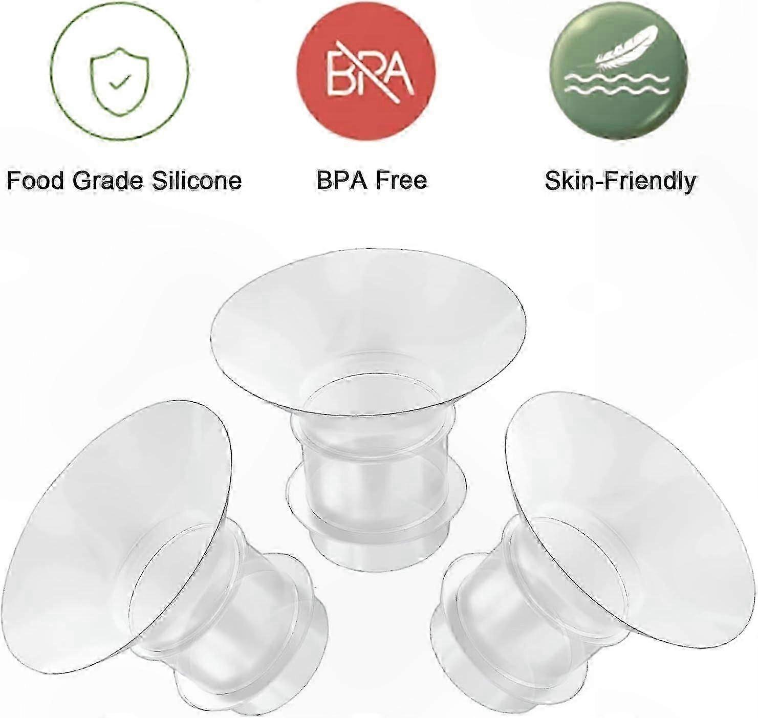 Flange Inserts for Wearable Breast Pump, 24mm, 3-Pack Replacement Kit