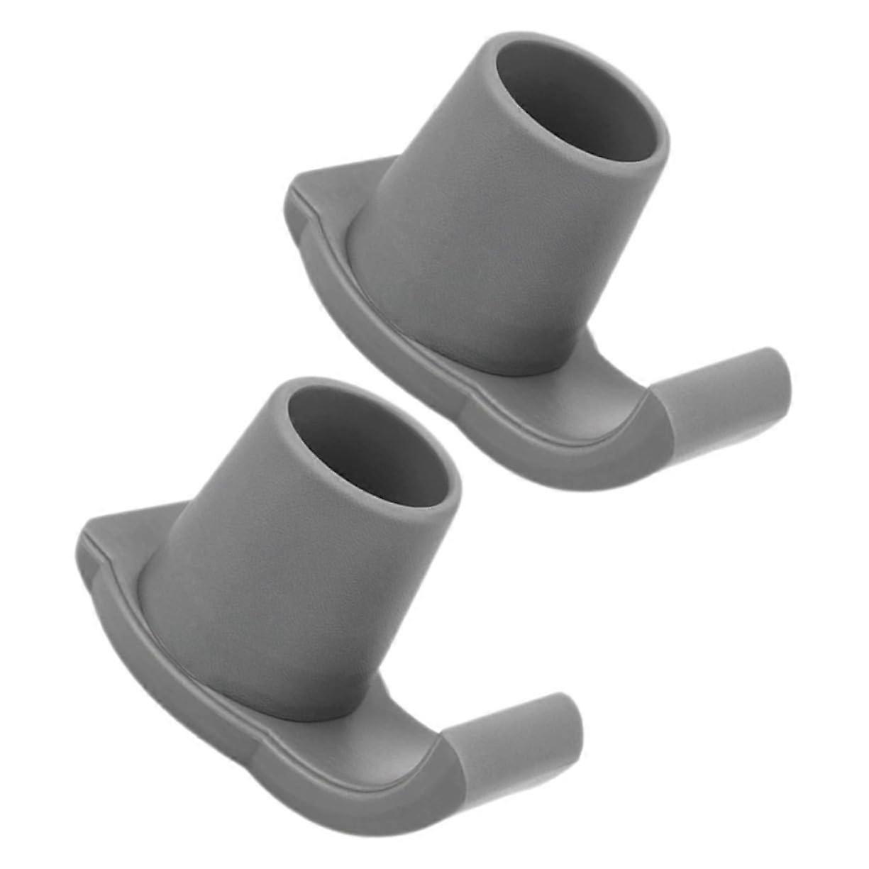 2pcs Walker Ski Glides with AntiSlip Base for Enhanced Stability Trekking and Hiking Grey