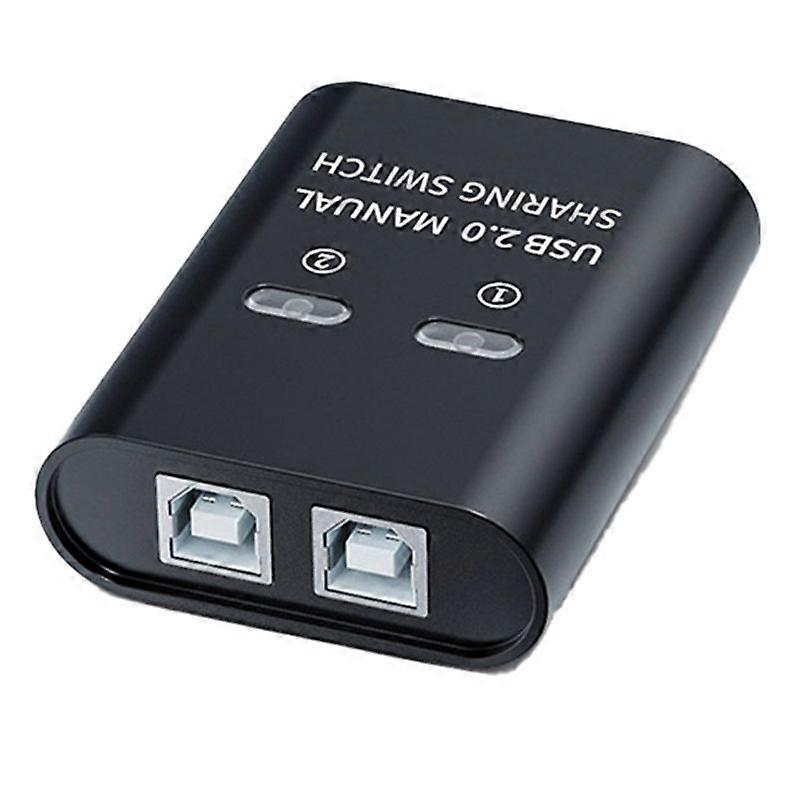 USB Switch 2 Port Manual USB HUB Two Computers Share U Disk Printer Device Two in One Out USB2.0 Sha
