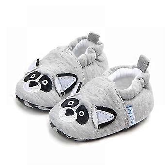 Babyschuhe für Jungen und Mädchen, rutschfeste Hausschuhe, Sneaker mit weicher Sohle, Mokassins, Neugeborene, Kleinkinder, Elch- und Bärenmotive, Lauflernschuhe, Hausschuhe