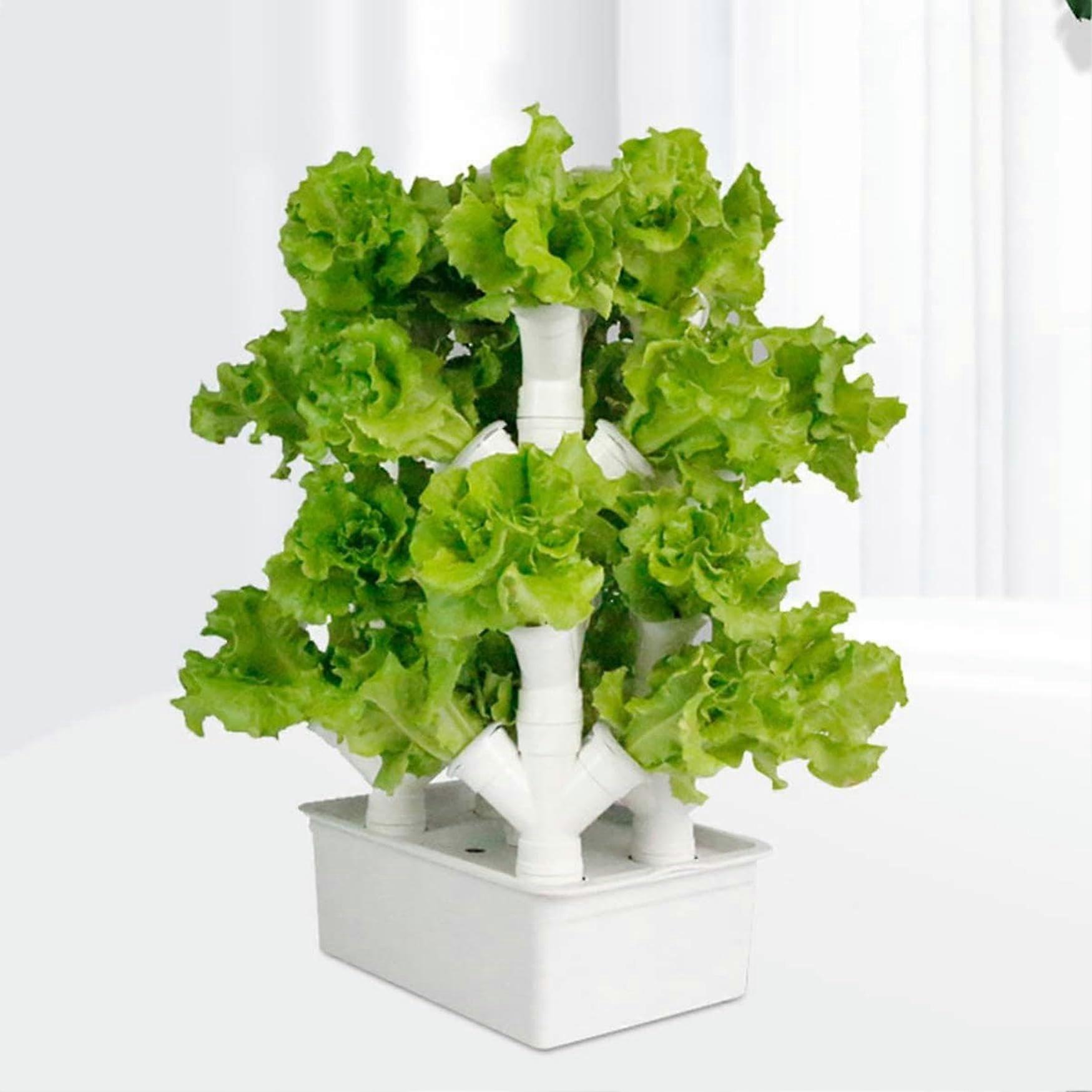 Indoor Hydroponic Growing System, SpaceSaving Vertical Tower Garden for Herbs and Vegetables