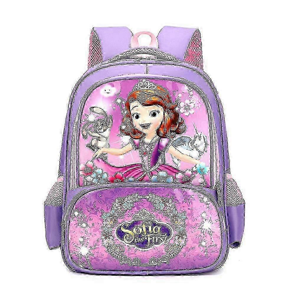 Frozen Encanto Sofia Cartoon Large Capacity Breathable Shoulders Bag Primary School Students Kids 3d Spine Protection Backpack 25-26s