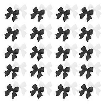 100Pcs Bow Nail Art DIY Charms Resin Manicure Decors Delicate Bow Nail Charms