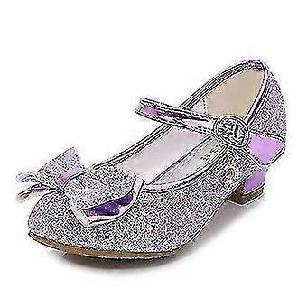 Girls' Shiny Knot High-Heel Shoes Gift Set