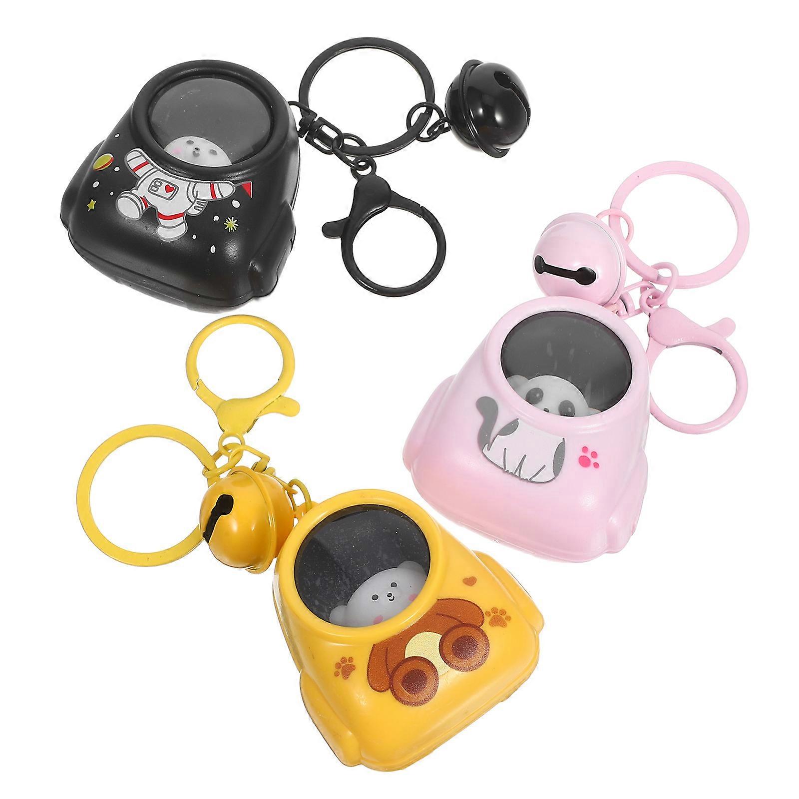 Multi-Functional Hanging Accessory Mini LED Keychain with 3Pcs for Bags