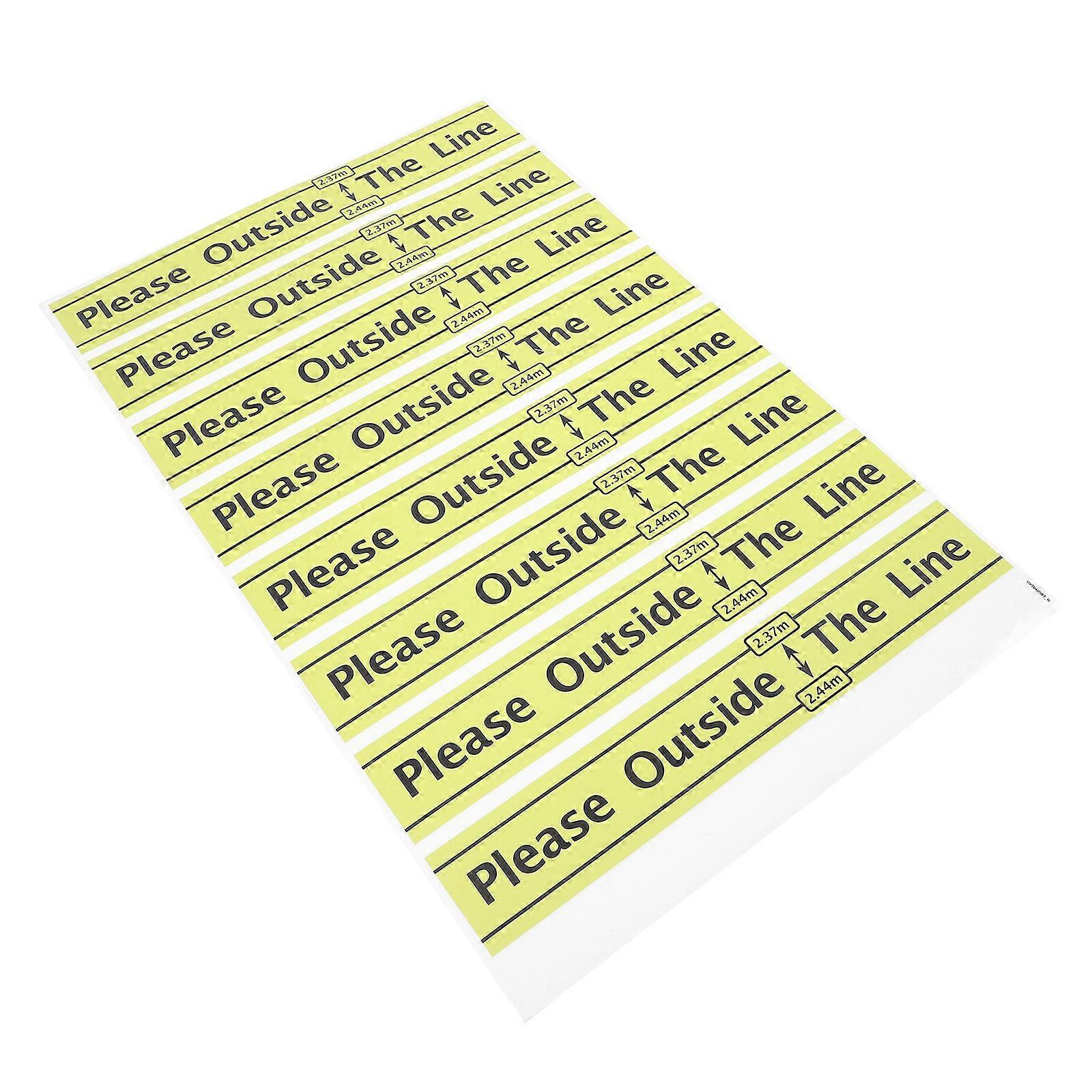 Throw Accessories for Throwing Ground Line 1 Sheet Yellow PVC