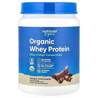 Nutricost, biologische wei-eiwit, dubbele chocoladesmaak, 454 g