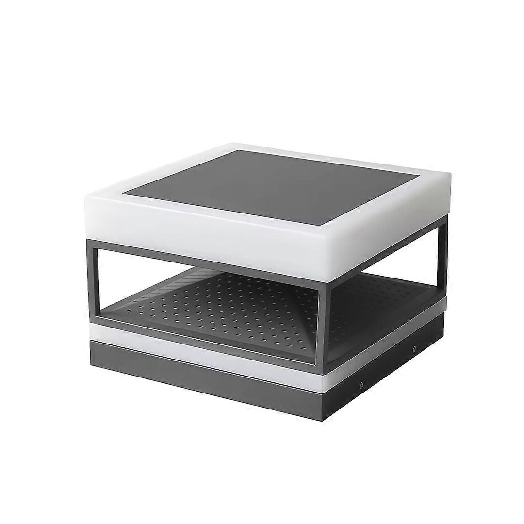 Modern Pillar Top Lights: Square LED Post Lamp