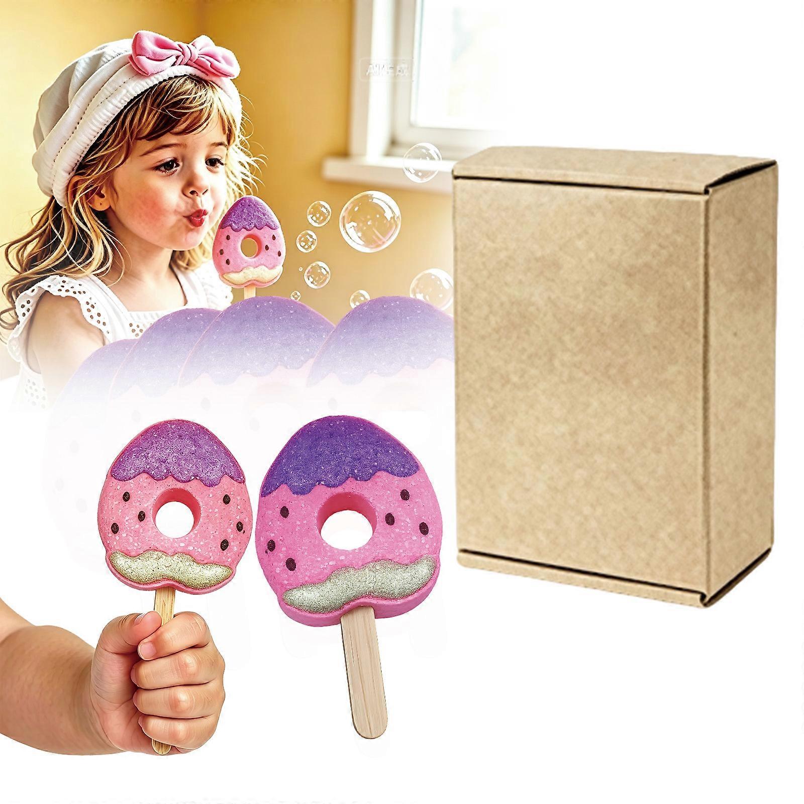 2pcsLollipop Bath Bombs, Strawberry