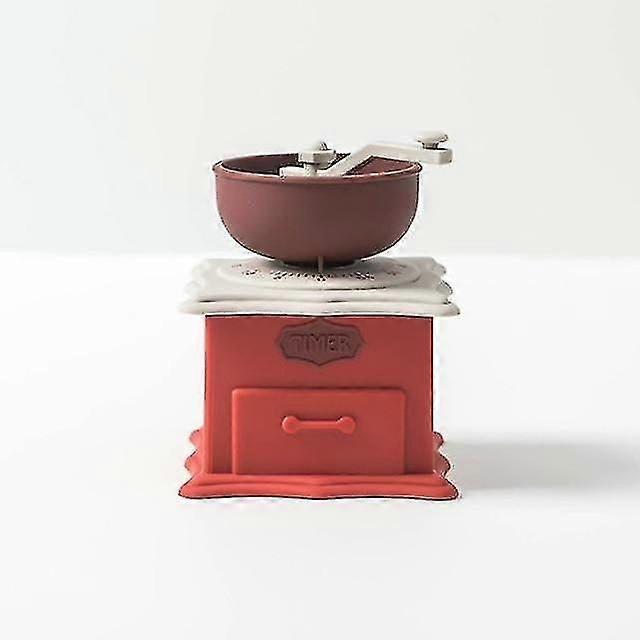 Time Manager Plastic Cook Timer - Cute Coffee Machine Design, Mechanical Kitchen Timer, No Batteries Needed