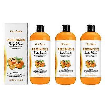 Persimmon Duschgel entfernt Schmutz, Schweiß, beseitigt Gerüche, reguliert die Talgproduktion, peelt, glättet und pflegt die Haut, langanhaltender Duft.