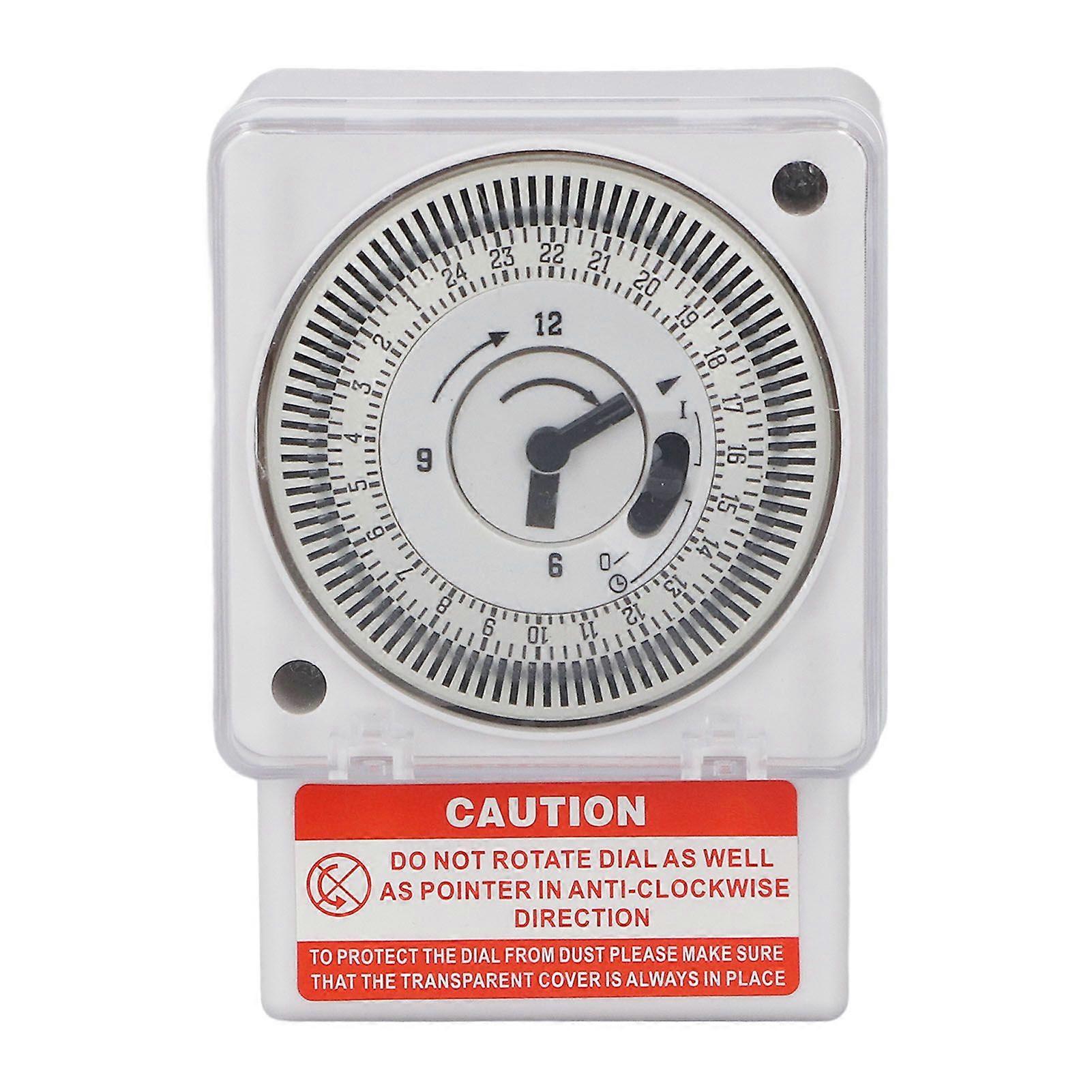 Mechanical Time Switch 24 Hour Cycle 15 Minute Interval Clock Type Accurate Industrial Timer Timing Switch AC220V