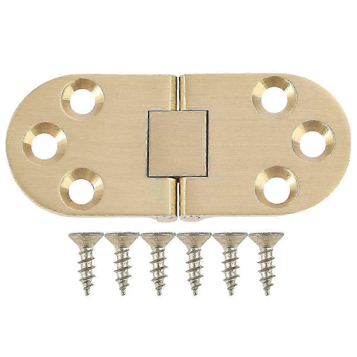 Solid Brass Hinges Connectors with Screws compatible with Table Folding Table Cabinet Door