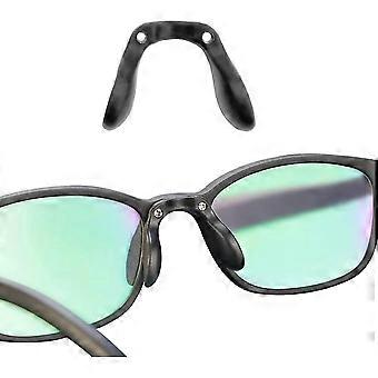 Óculos de Nariz Pads U em forma de Anti Slip Eyeglasses Nariz Pads, óculos de silicone macio Suporte de nariz Plug-in Air Chamber Retentores Peças de cinta Set For