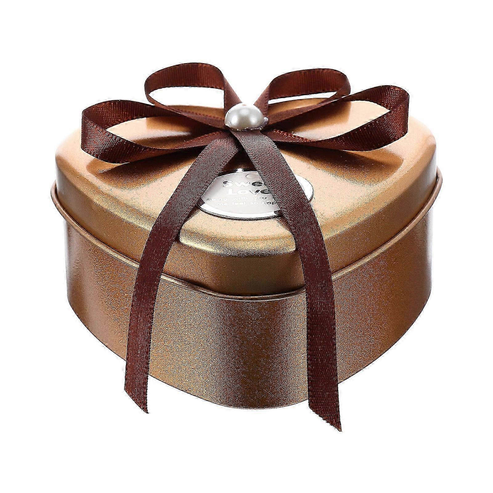 Wedding Candy Tinplate Boxes Heart Shape Candy Containers Creative Candy Case