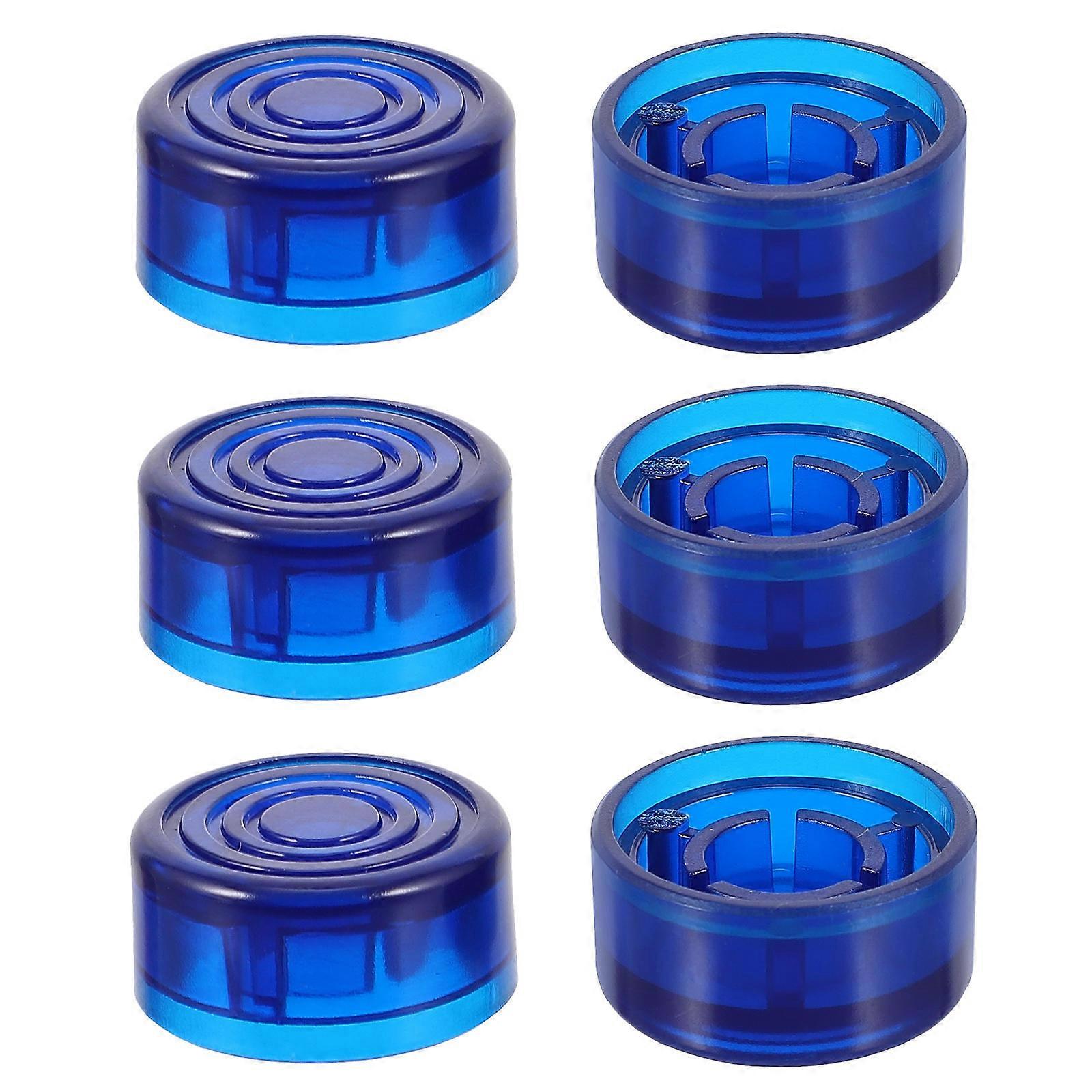 6Pcs Plastic Guitar Stomp Knobs Pedal Caps Guitar Effect Foot Nail Caps