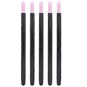 Lot de 5 stylos de polissage en pierre de quartz pour nail art, repousse-cuticules exfoliant, tige de meulage pour manucure
