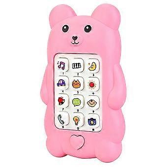 Bear Toy Phone for Cognitive Learning 12 Keys for Traffic Weather and Animal Sounds