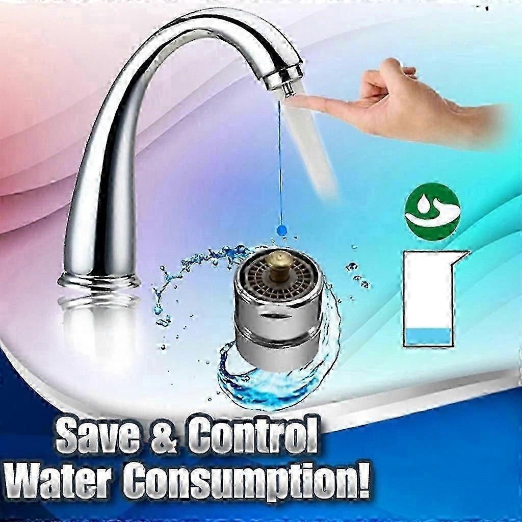 Faucet Aerator with Bubbler - One-Touch Control Water Saving Filter Diffuser