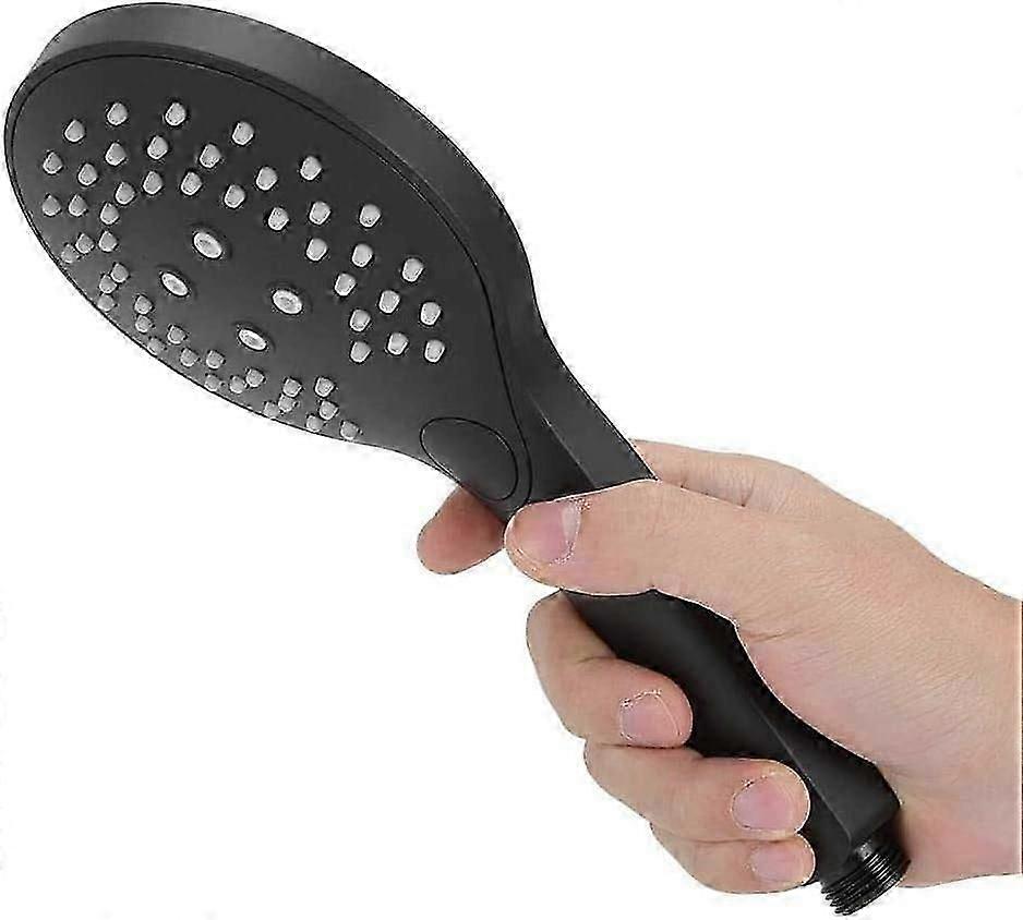 Matte Black High-Pressure Hand Held Shower Head - 3 Functions