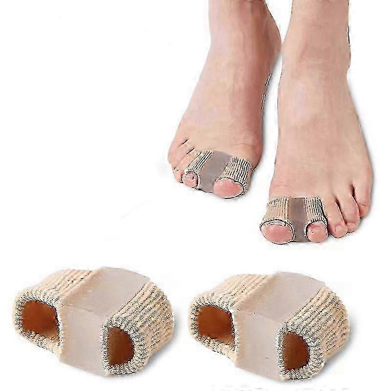 2PCS Overlapping Toe Separators, Large Toe Spacer compatible with Correcting Toe Alignment