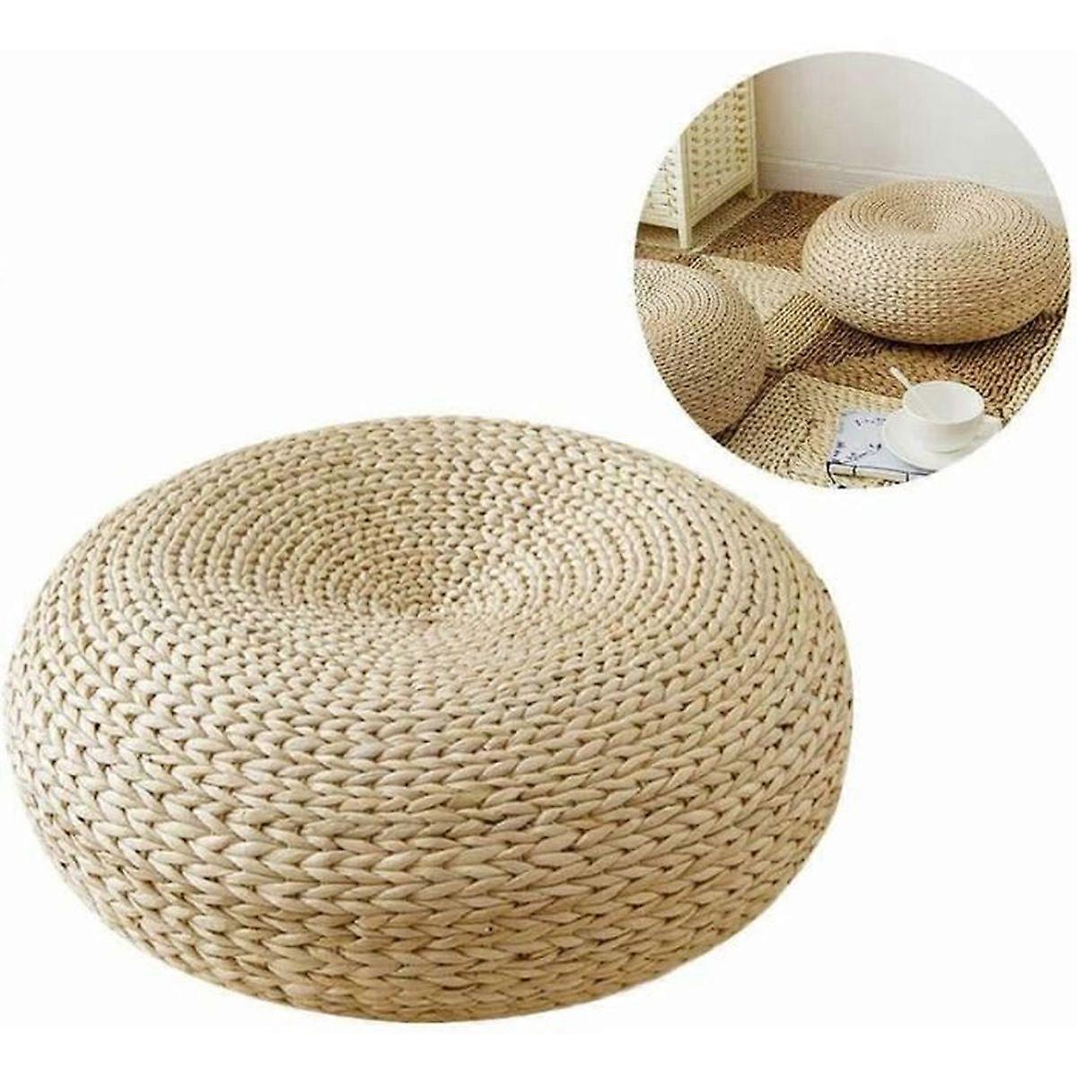 Floor cushion - YYV - Round - Woven straw - Comfortable - Multifunctional