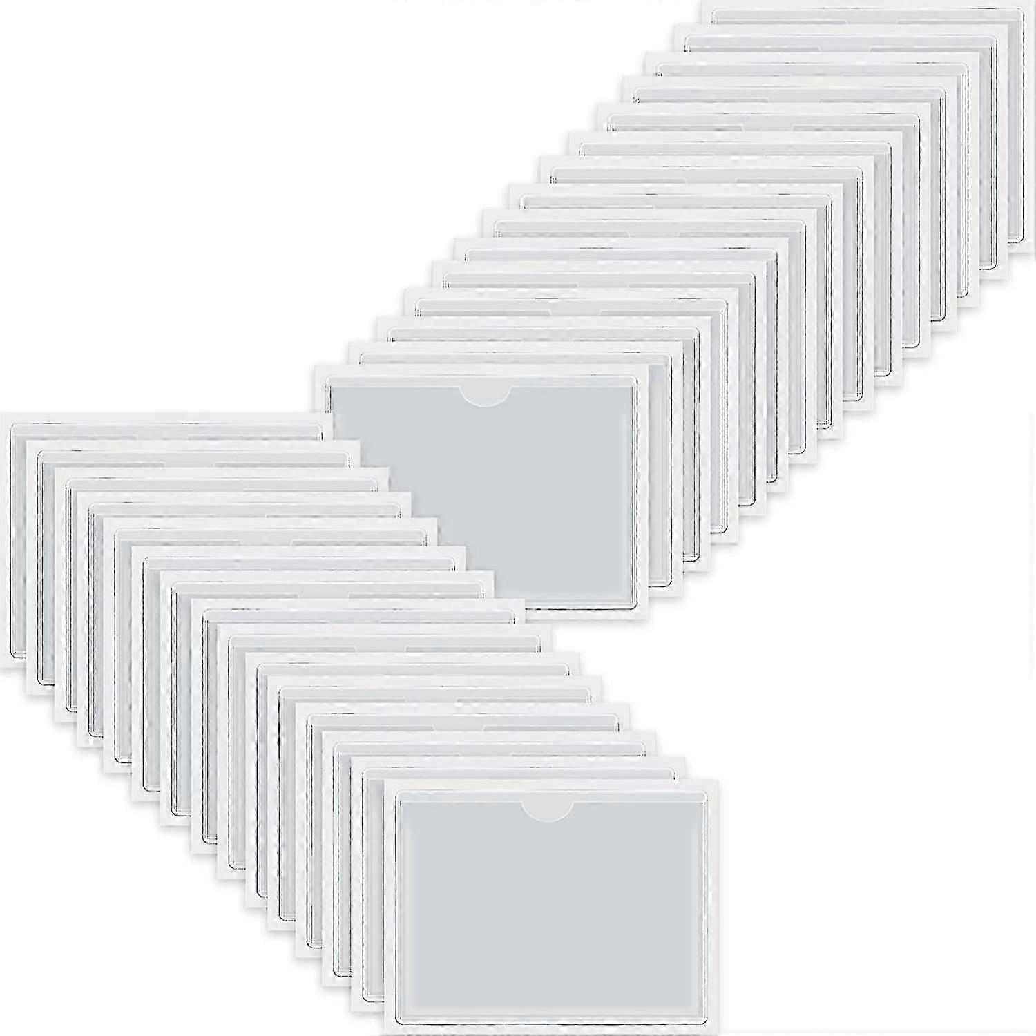 30Pcs Self-Adhesive Business Card Pockets compatible with Loading, Card Holder