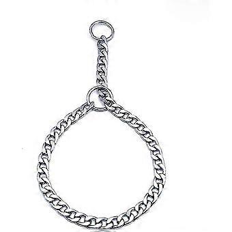 Solid Iron Dog Collar Metal Chain Adjustable Large Dog Pet Training Collar