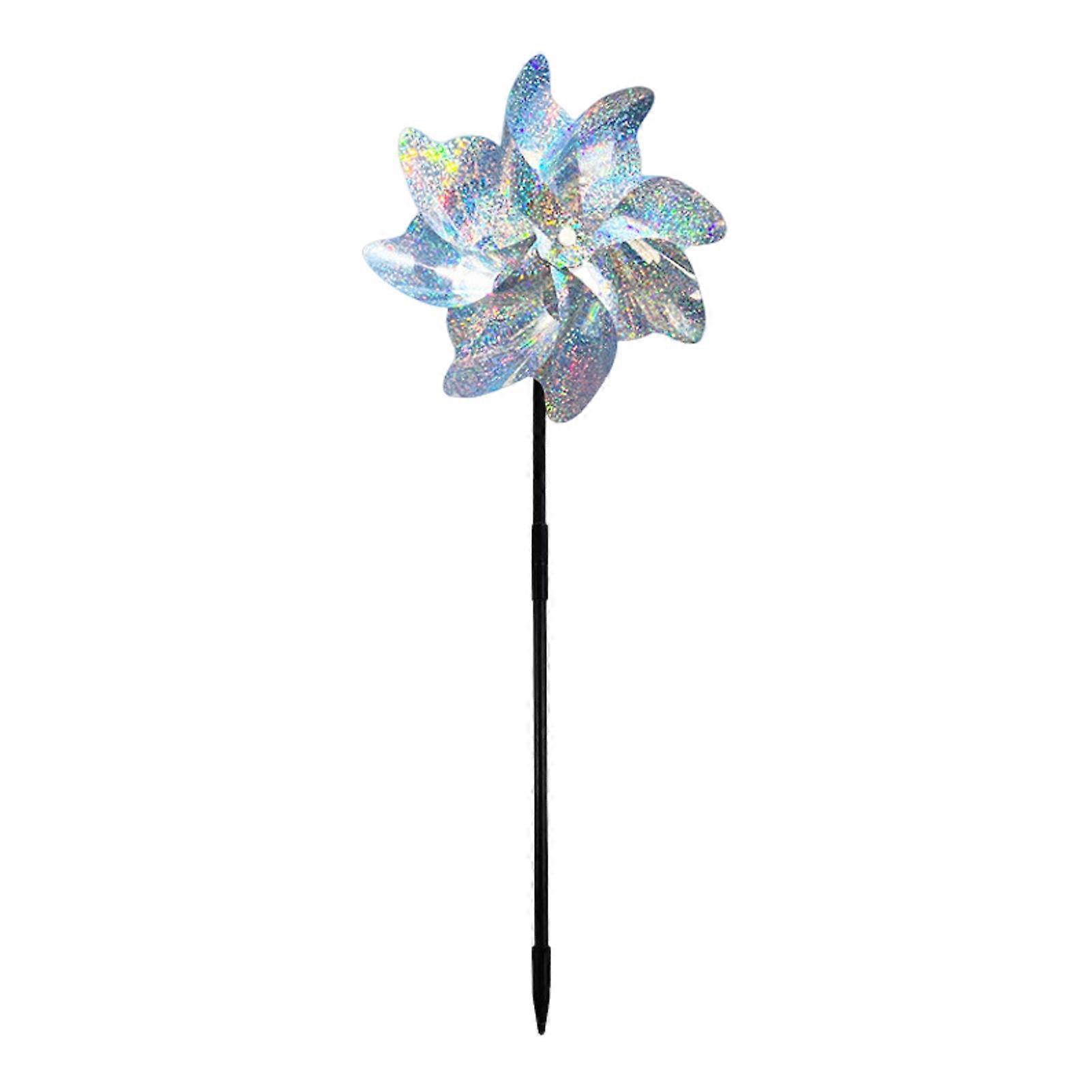 Durable Reflective Pinwheel with Wind Spinner and Sturdy