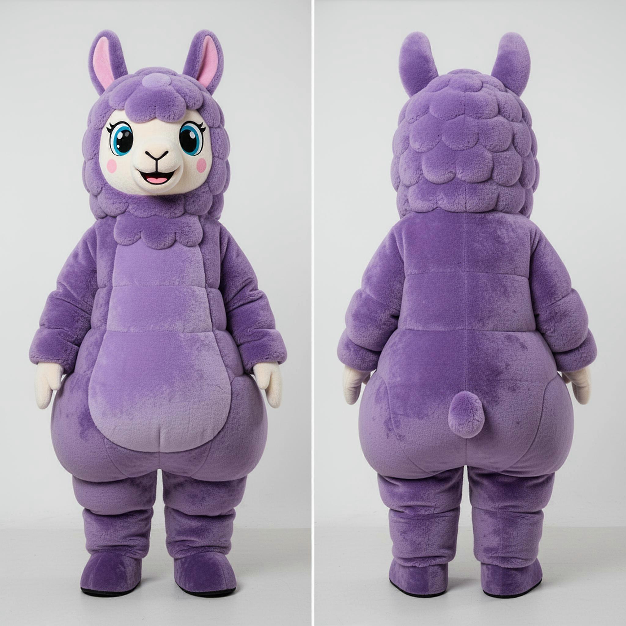 MASTICOT Lavender Soft Alpaca Mascot