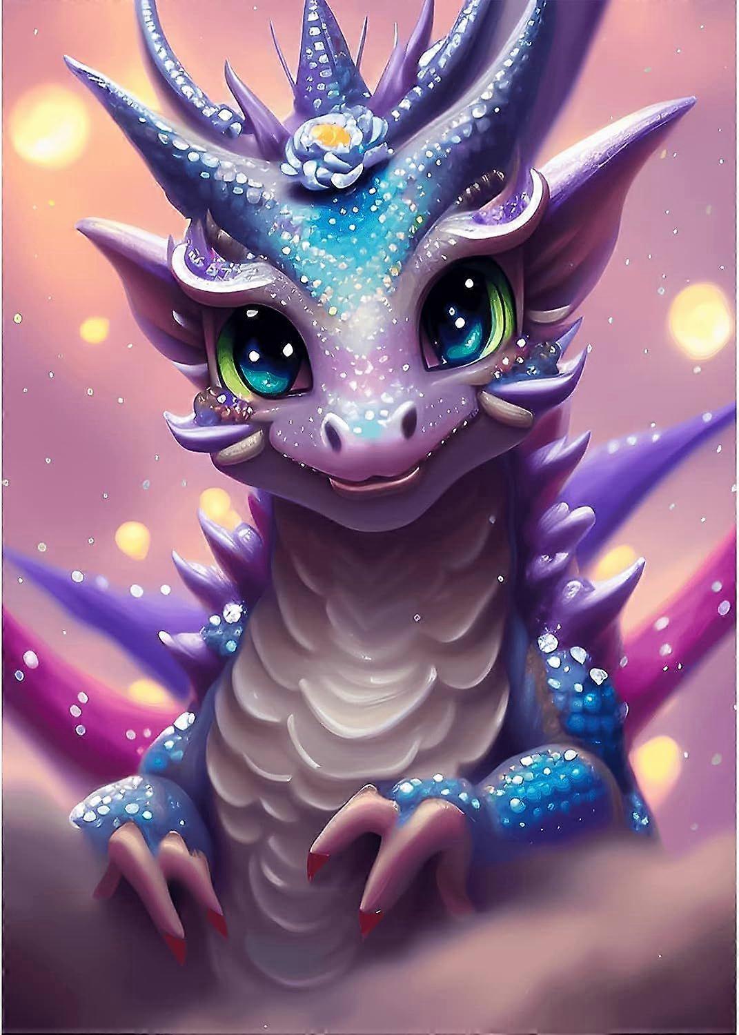 5D diamantmaleri 30x40cm Dragon P