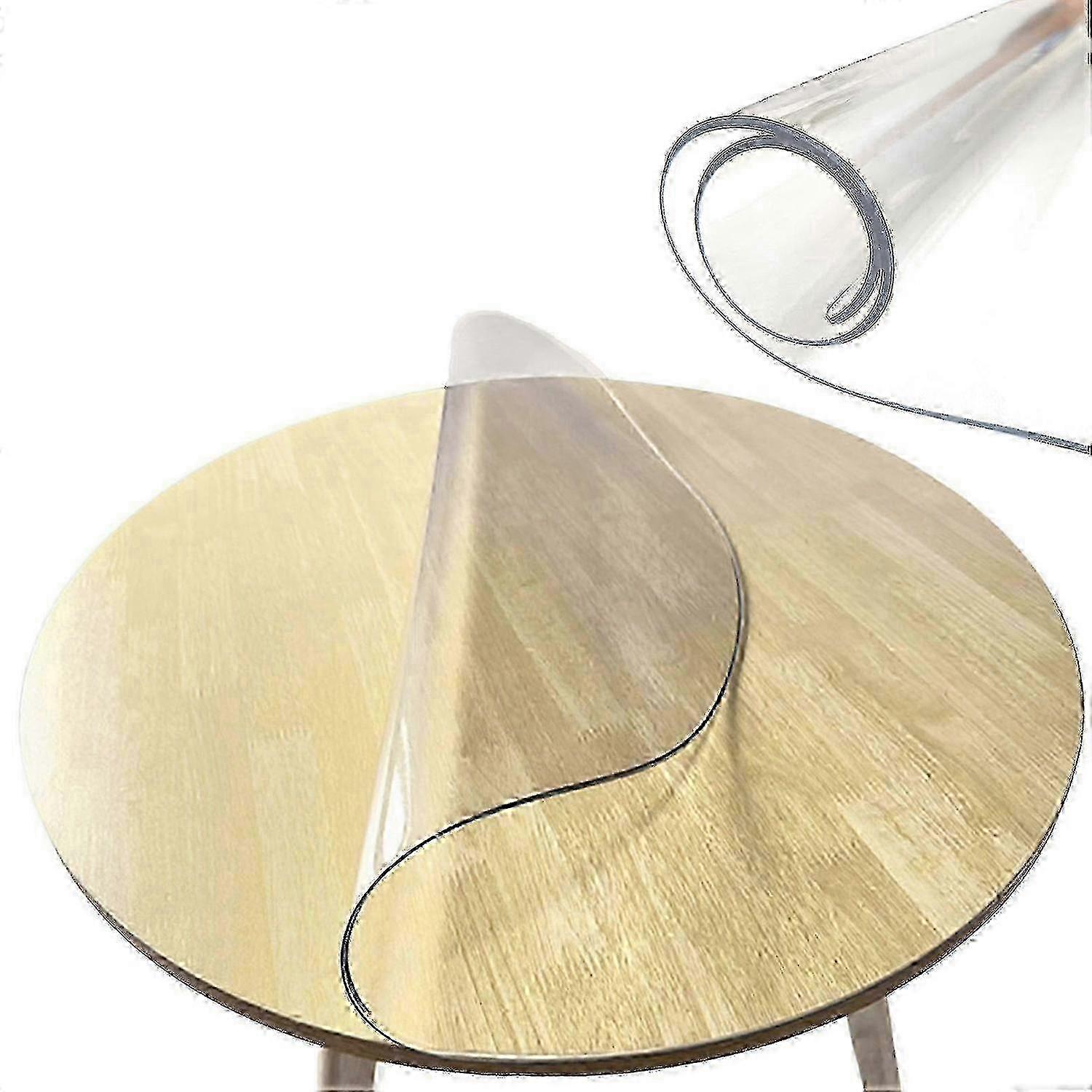 Soft Glass PVC Round Table Cover