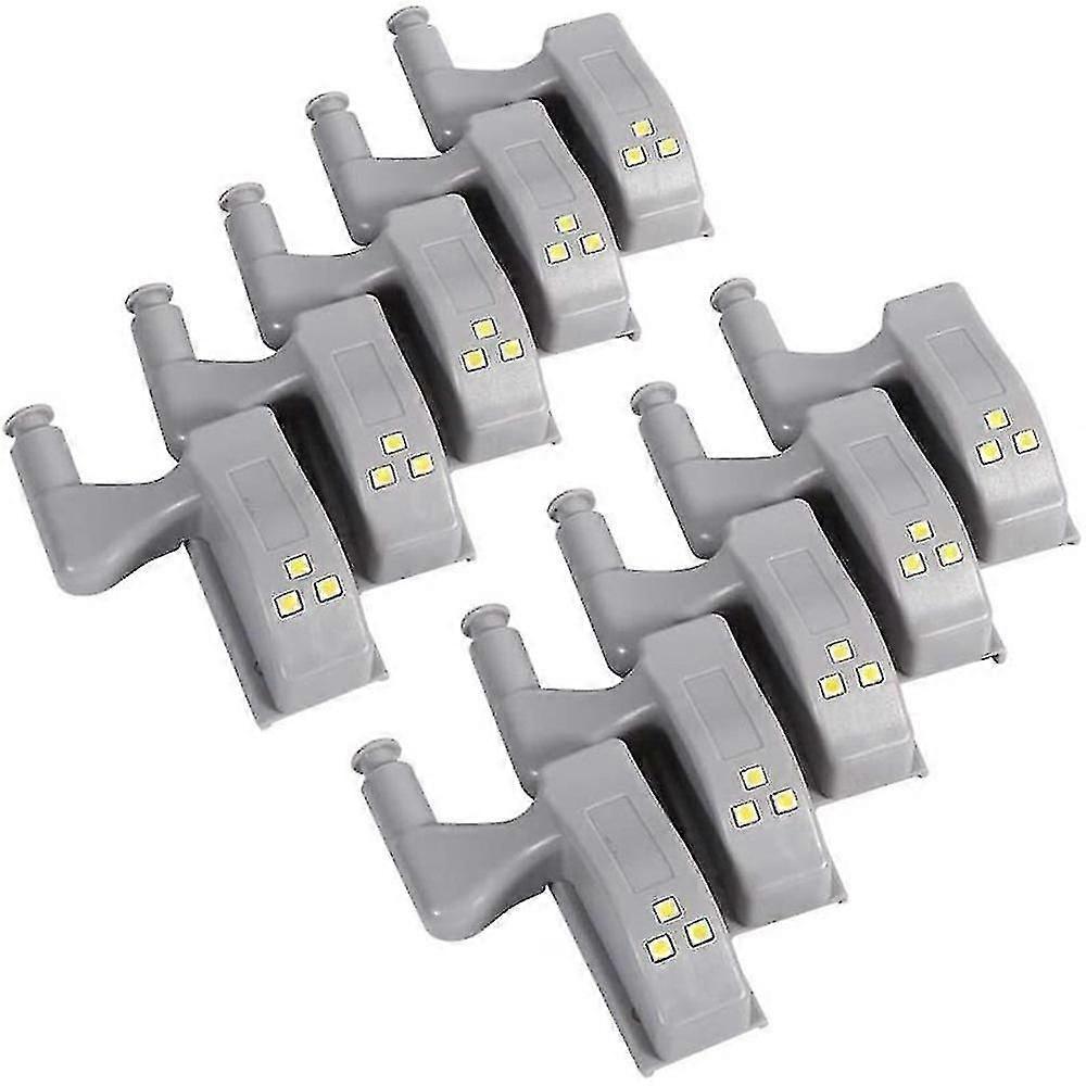 10pcs Led Cabinet Lights Universal Wardrobe Hinge Sensor Light Kitchen