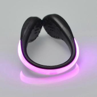 1 stks Lichtgevende LED-hardlooplamp Shoe Clip Waarschuwingslicht Hoge helderheid veiligheidslicht