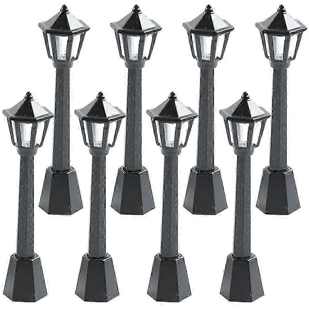 Micro Landscape Street Lamp compatible with Tiny House Decor Durable Plastic