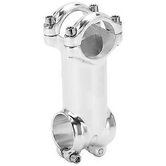 Potencia Meijun Silver para bicicleta de carretera, compatible con MTB 31.8x80mm, compatible con 28.6mm, delantera compatible con abrazadera SO