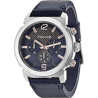Concetto di polizia Quartz analogico uomo orologio con R1451239001 Bracciale di pelle di mucca