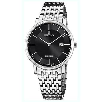 Festina swiss made watch for Analog Quartz Men with stainless steel bracelet F20018/3