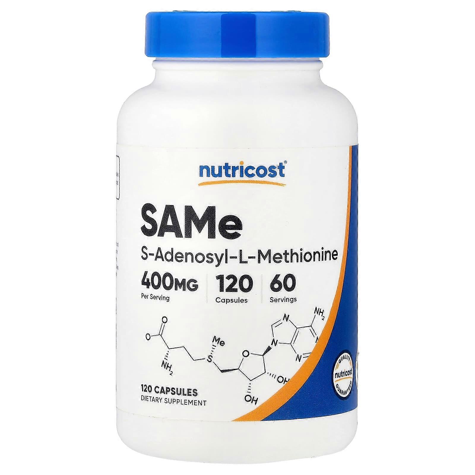 Nutricost, SAMe, 400 mg, 120 Capsules (200 mg per Capsule)