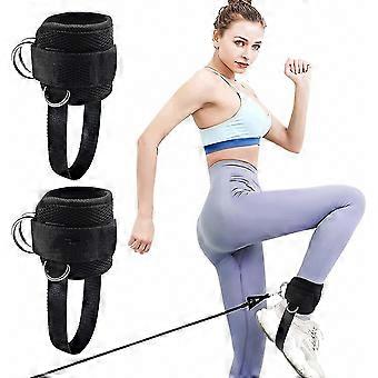 Secure & Adjustable Fit for Targeted Leg Workouts 1 Pair Ankle Straps With Fixed Rope For Cable Machine Kickbacks Women Men