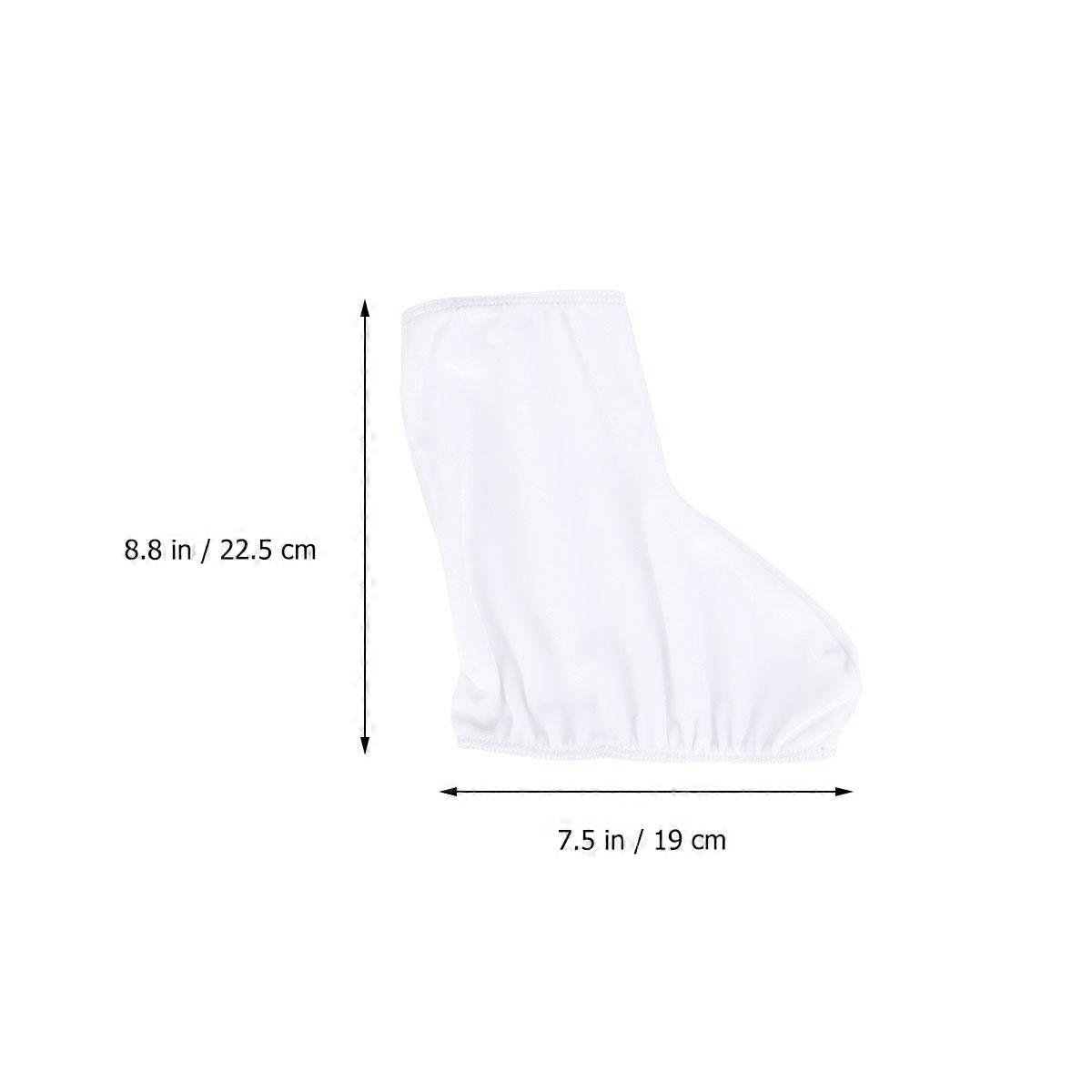 White Elastic Skate Boot Covers for Protective Ice Skates