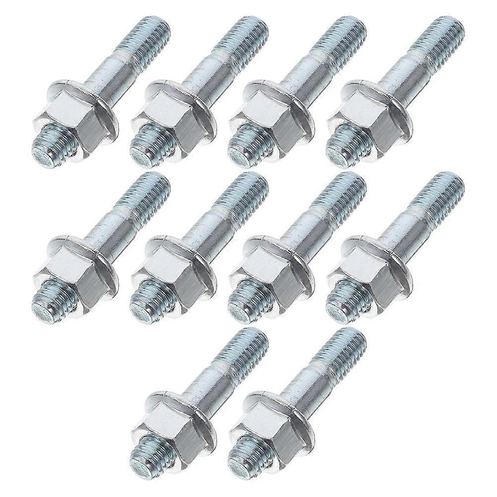 Durable Double Ended Stud Screw and Nut compatible with Chainsaw Repair 15Sets