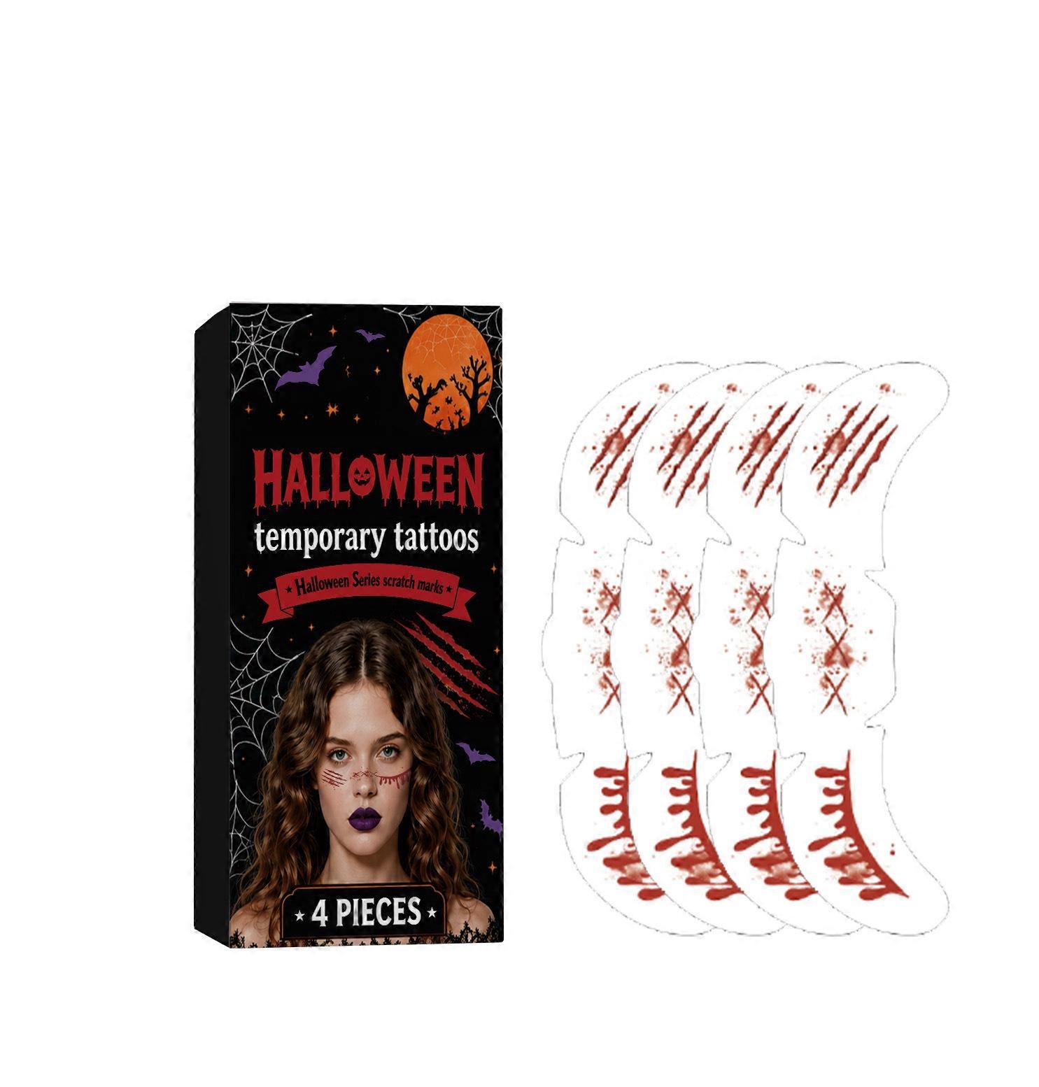 Scratch Mark Temporary Tattoos Water Transfer Sheets