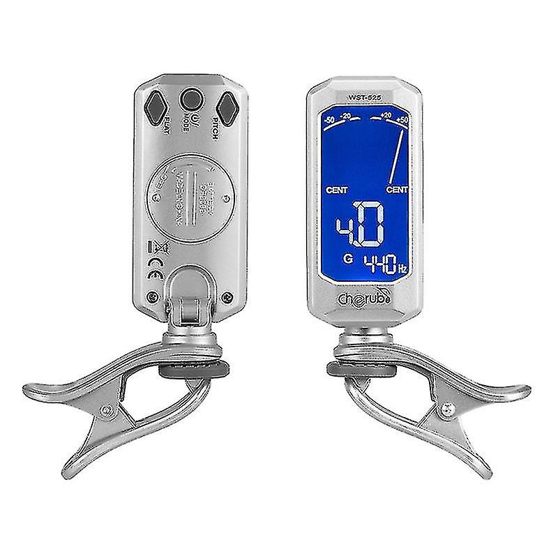 Pxcl Wst-525 Rotatable Clip-on Tuner Large Mini Lcd Display For Chromatic Guitar Bass Violin Ukulele