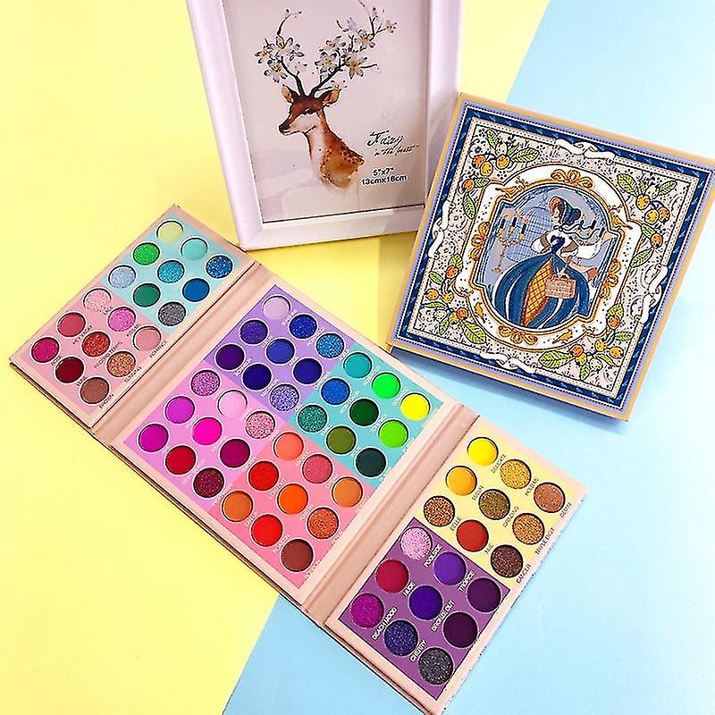 72 Colors Matte Glitter Shimmer Eyeshadow Palette Natural High-gloss