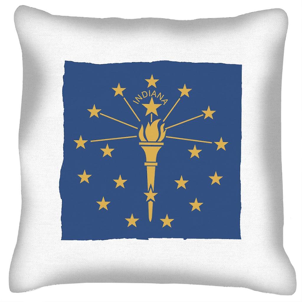 Indiana State Flag Cushion