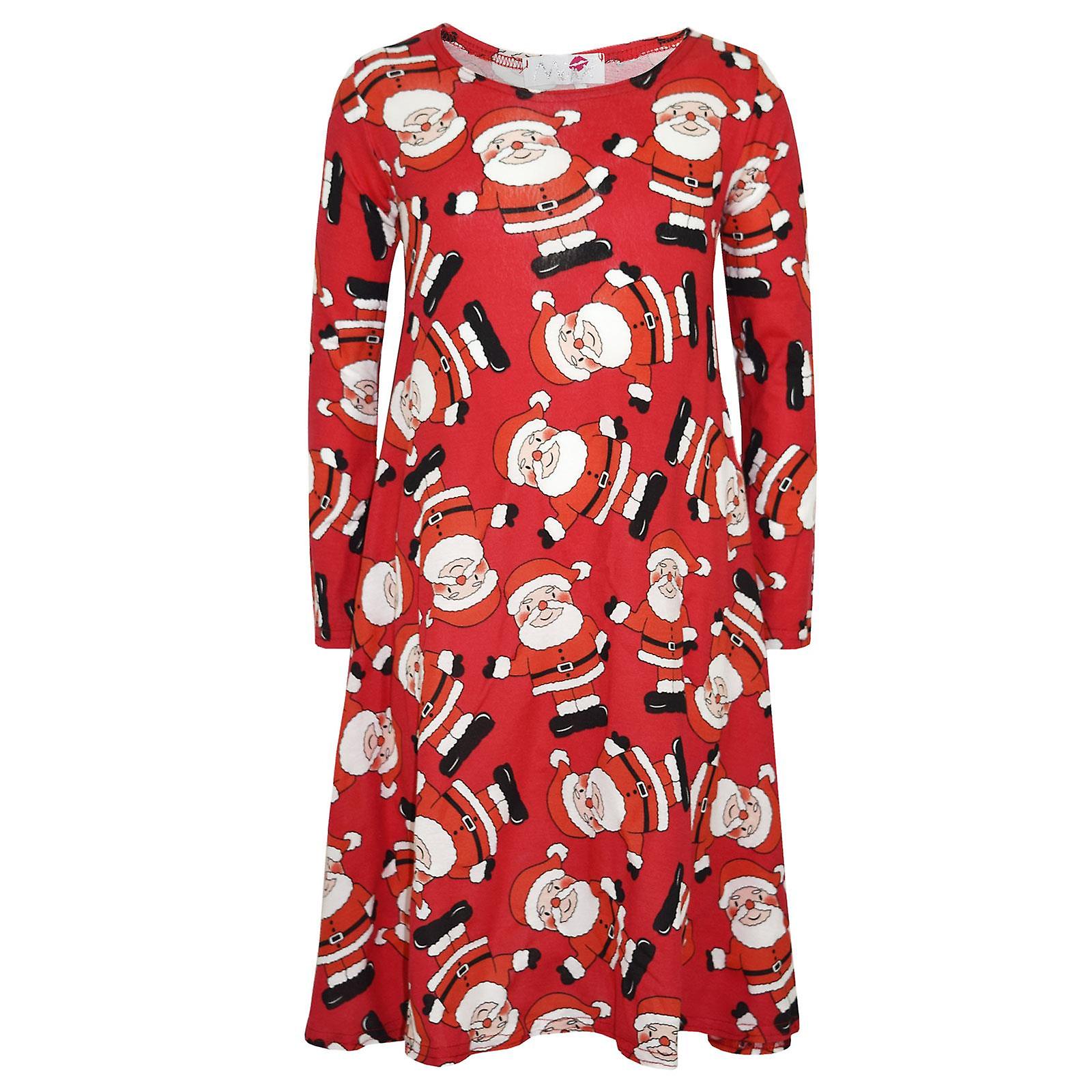 white christmas dresses 1950s Bowknot Collar Swing Dress main image 1