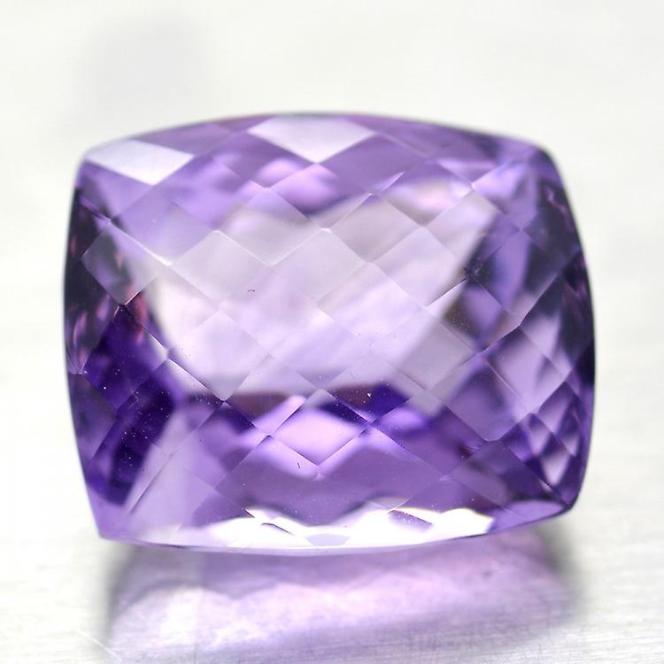 34.79ct Amethyst Cushion Cut With Chessboard awo93